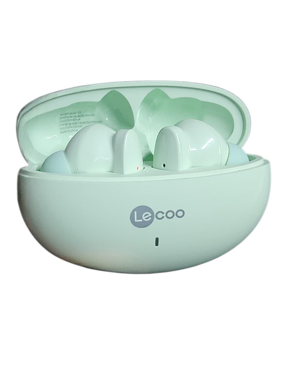 Lecoo E5 – TWS Wireless Bluetooth Earbuds (Mint Green)40mAh Earbuds • 320mAh Charging Case • Deep Bass • Clear Calls • Compact Premium Design