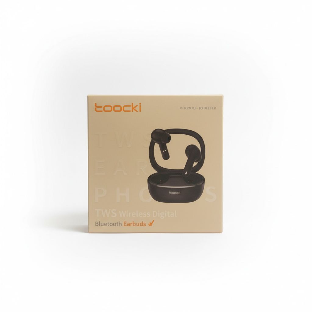 Toocki H06A – TWS Wireless Digital Bluetooth Earbuds  40mAh Earbuds • 400mAh Case • Bluetooth 5.3 • Low Latency • IPX4 Waterproof