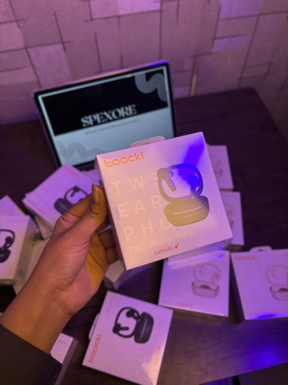 Toocki H06A – TWS Wireless Digital Bluetooth Earbuds  40mAh Earbuds • 400mAh Case • Bluetooth 5.3 • Low Latency • IPX4 Waterproof