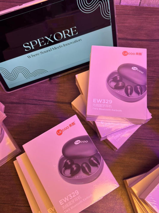 Lecoo EW329 – TWS Bluetooth Earbuds  Bluetooth 5.3 • 200h Standby • 30mAh Earbuds • 300mAh Case • Lightweight & Comfortable